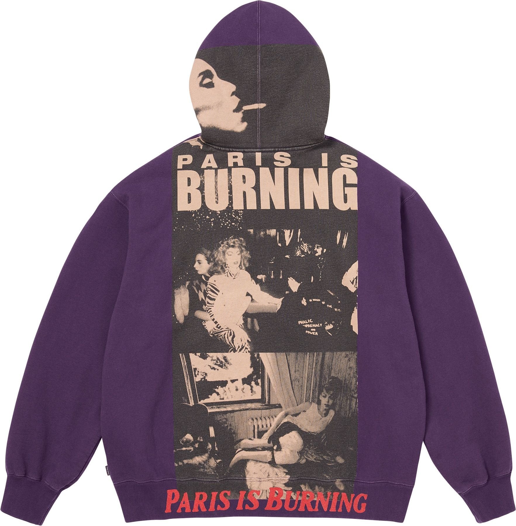 Paris Is Burning Zip Up Hooded Sweatshirt view 7